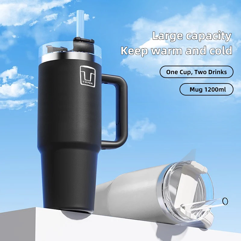 1200ML 스테인리스 보온병 자동차용품 커피 머그컵 (그레이트 월 TANK 300 500 700 400 WEY VV5 VV6 VV7 07 호환)