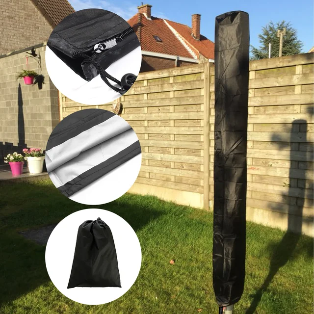 Kültéri Kerti Rotációs Szárító Mosóvezeték Burkolat Állvány Fedél Vízálló 210D Oxford Szövet Szélálló Uv-Ellenes Univerzális - Image 2