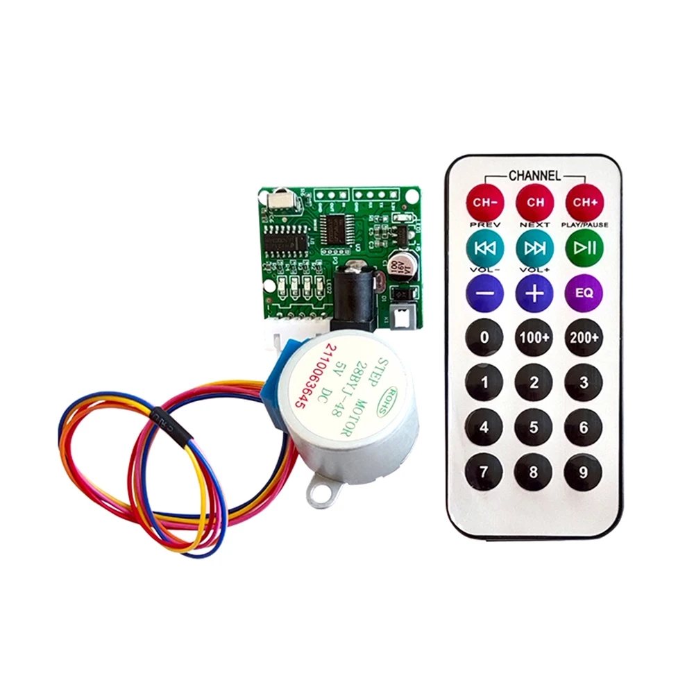 Stepper Motor 5V 4-Phase 28BYJ48 DC Gear Step Stepper Motor + ULN2003 Driver Board + IR Infrared Remote Control ULN2003 PIC MCU DIY