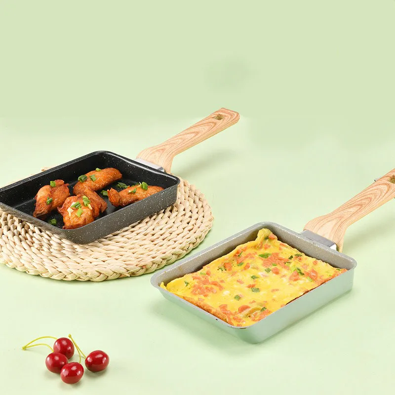 Nonstick Aluminum Japanese Omelette Pan with Detachable Handle