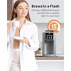 Single Serve Coffee Maker with Bold Setting Hot & Iced Coffee Brewer K Cup and Grounds Compatible 6-14 Oz Sizes 50 Oz Removable 5