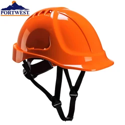Portwest – casque de sécurité PS55 EU, casque de travail en ABS ventilé d'endurance, protection de Construction CE ANSI, casque rigide réglable pour hommes 