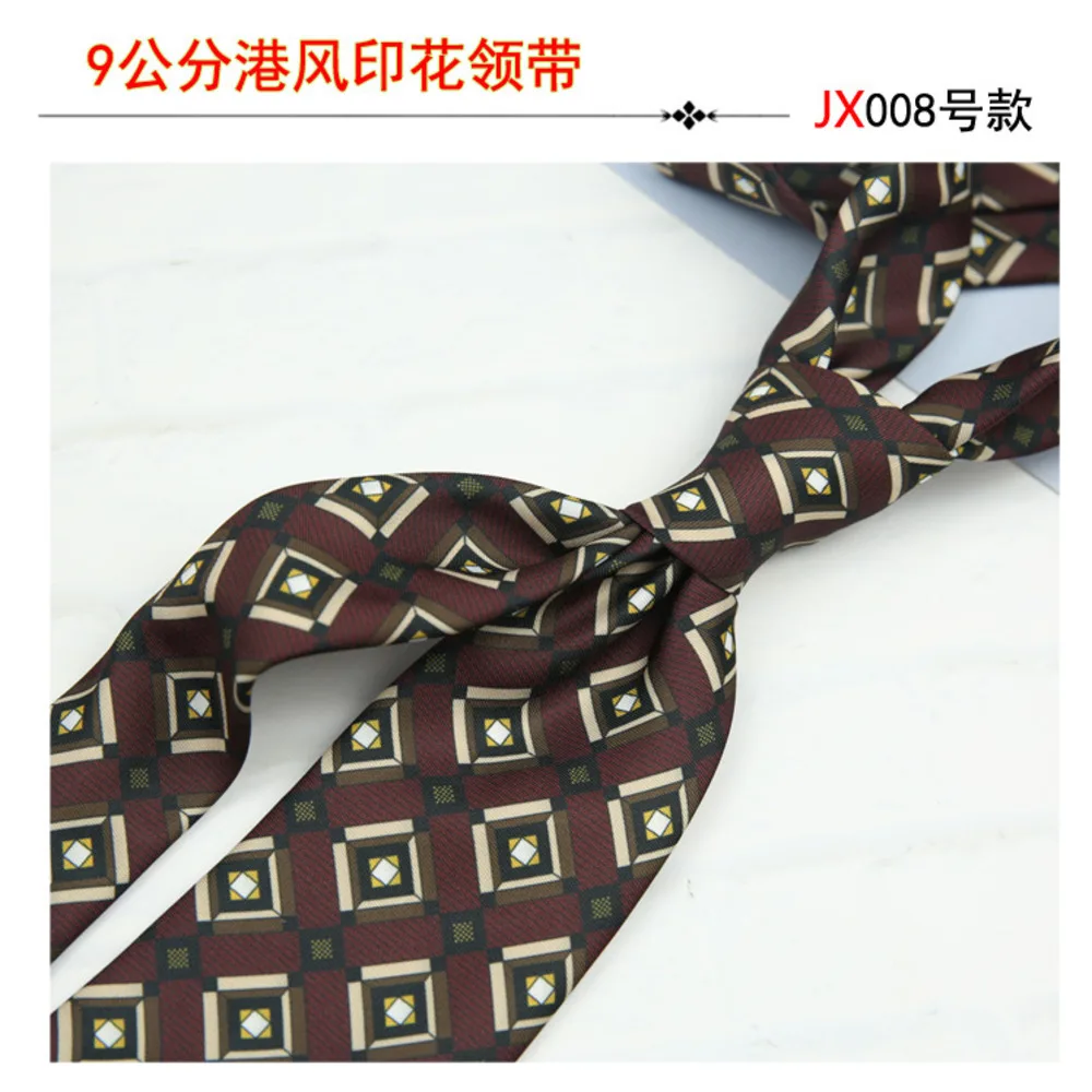 9cm Width Casual Winter Neckties Paisley Printed Neck Ties For Men Adult New Design Red Flower Silky Tie Wedding Daily Wear Gift