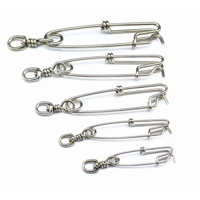 Stainless Steel Long Line Fishing Clip Fishing Connector Float