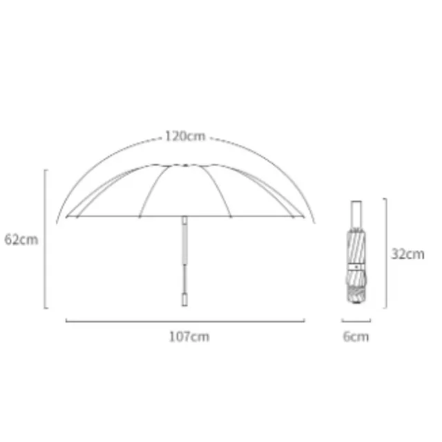 Férfiak Összecsukható Szél Fordított Utazáshoz 10Ribs Nők Automatikus Esernyő Ellenálló, Erős Szélálló Eső - Image 6
