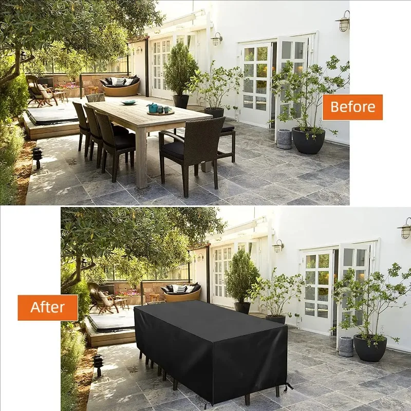 130 Size Customizable Outdoor Garden Furniture Cover Patio Chair Cover Waterproof Dust