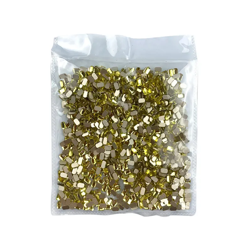 

1440pcs Light Topaz Nail Art Rhinestone Decoration Flat Back Multi-Style Love Diamond Crystal 3D Fingernail DIY Accessories