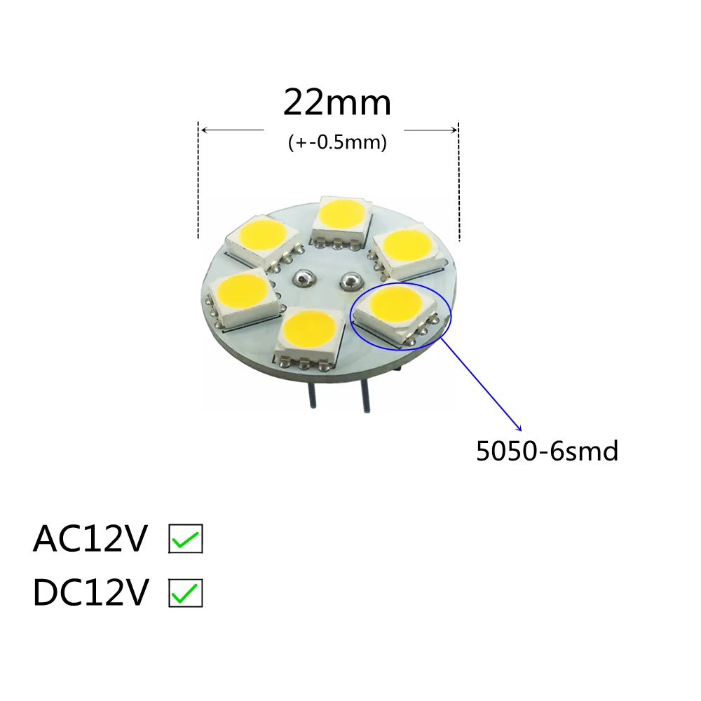 LED 조명 보드 핀, 180 도 발광 크리스탈 전구 펜던트 램프 전구, 평면 LED 핀, 12V AC DC, G4, AC12V, DC12V, 4 개