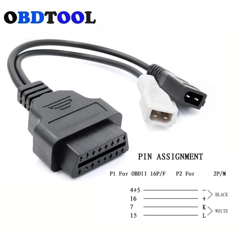 Convertitore Scanner Per Auto Per Audi 2X2 2Pin Obd2 2P + 2P A Connettore 16Pin Adattatore Vag Kkl Per Connettore Di Trasferimento Audi 2P + 2P A 16Pi