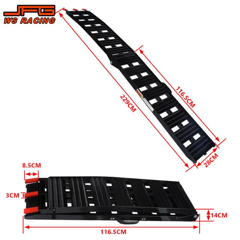 Motorcycle Ramps Ladders Universal Ramp Folding Portable Ladder Tools ATV UTV For KTM YAMAHA HONDA Dirt Pit Street Electric Bike