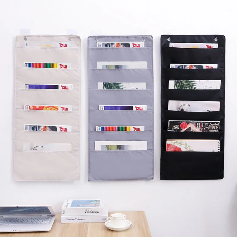Storage Bag Document Hanging Storage Bag Oxford Cloth Storage Pocket Chart Hanging File Folding Holder Cascading Fabric Organizer For Office storage bag storage box file folder organizer