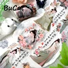 2m/Roll Ancient Style Girls PET Transparent Tape Decorative Adhesive Stickers for Scrapbooking Journal Sticker scrapbooking 1