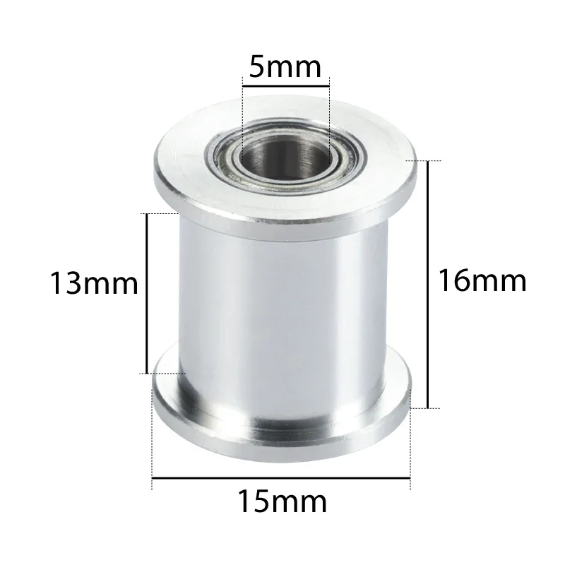 Aluminum 5mm Bore GT2 Idler Timing Pulley - 20 Tooth Wheel
