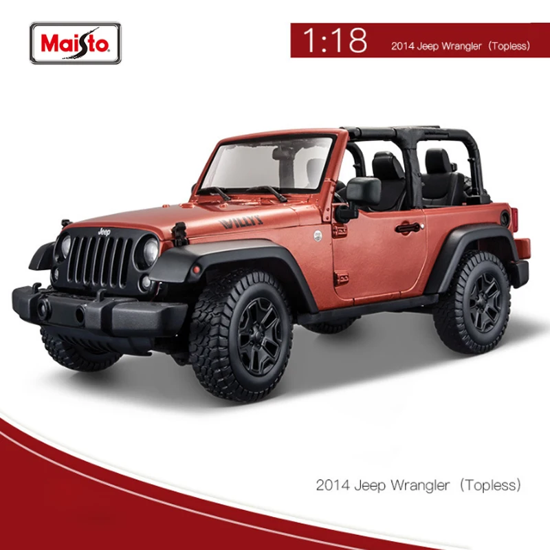 

1:18 Maisto Джип внедорожник 2014 Jeep Wrangler бренд литая модель автомобиля из сплава Коллекция игрушек украшения подарок