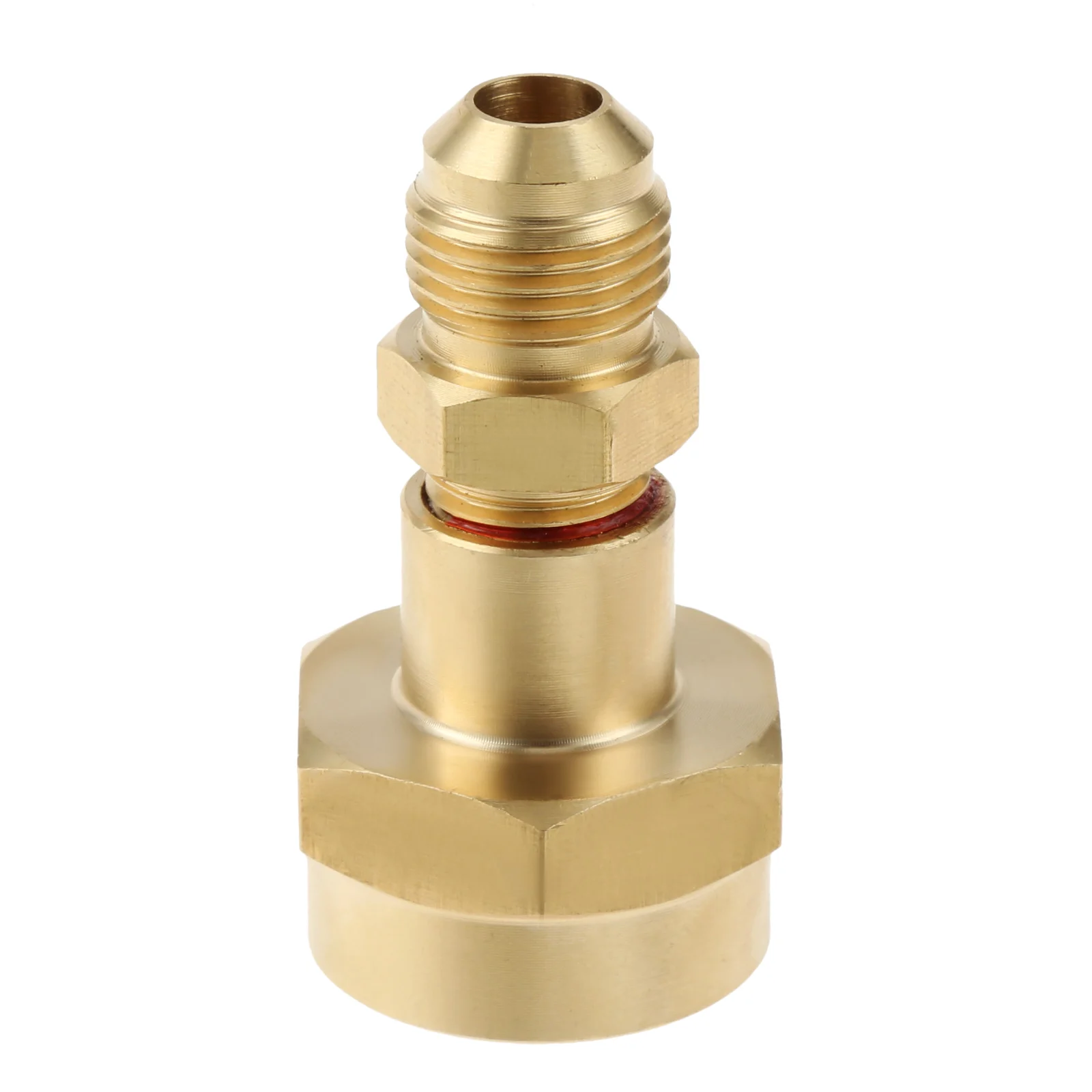 Brass Adapter 3/8" Male Flare Thread Hook Up High Pressure Extension Hose Propane Refill Hose Adapter Gas Torch