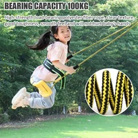 Children Swing Playground Outdoor Adjustable Ropes Swings Set Indoor Hanging Bending Board Swing Horizontal Bar Flying Toy 2
