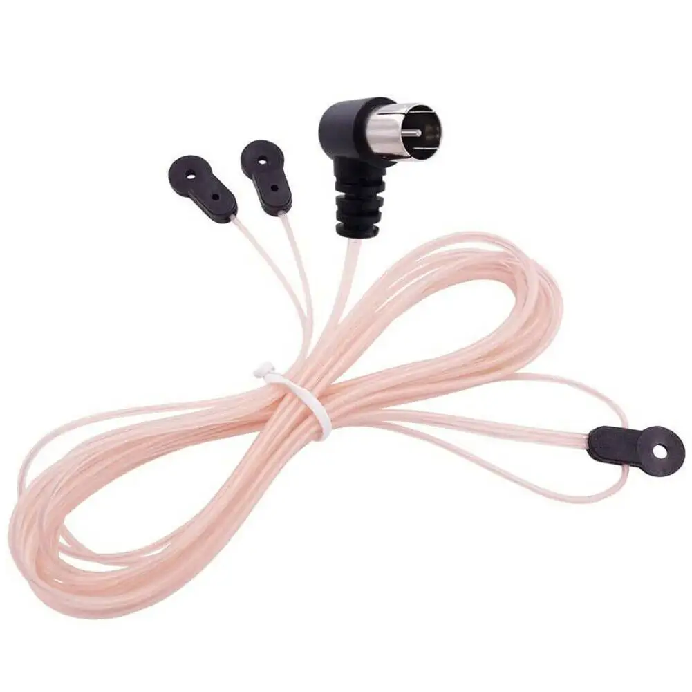 

1PCS FM Radio Antenna 75 Ohm Dipole Indoor T Antennas HD Aerial Male Type F Connector For FM Radio Indoor use for Yamaha