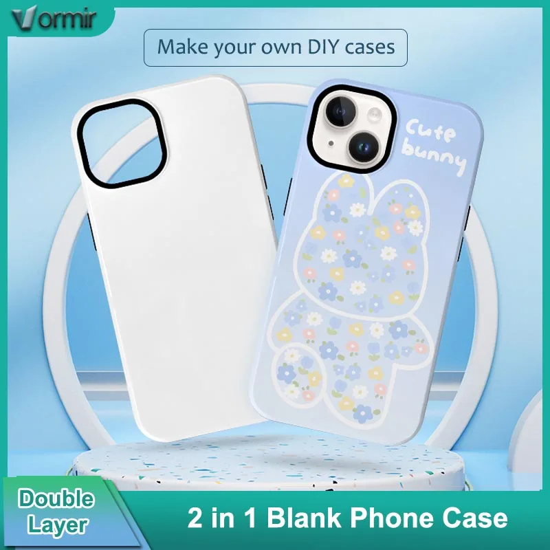 VORMIR 5pcs in Blank Phone Cases for DIY Thermal Transfer