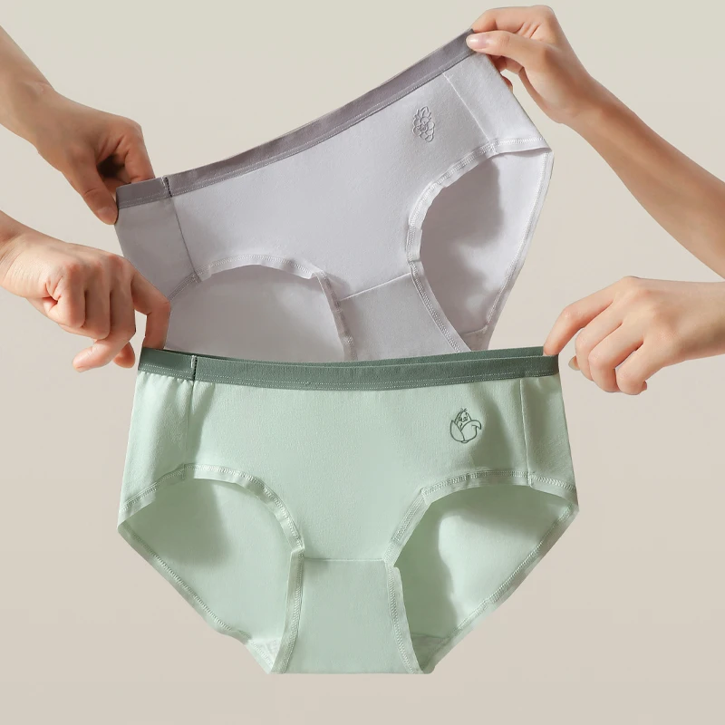 7Pcs/5Pcs Women Panties Comfort Cotton Sexy Breathable Female Underwear Seamless Ladies Low Waist Lingeries Cute Girls Briefs