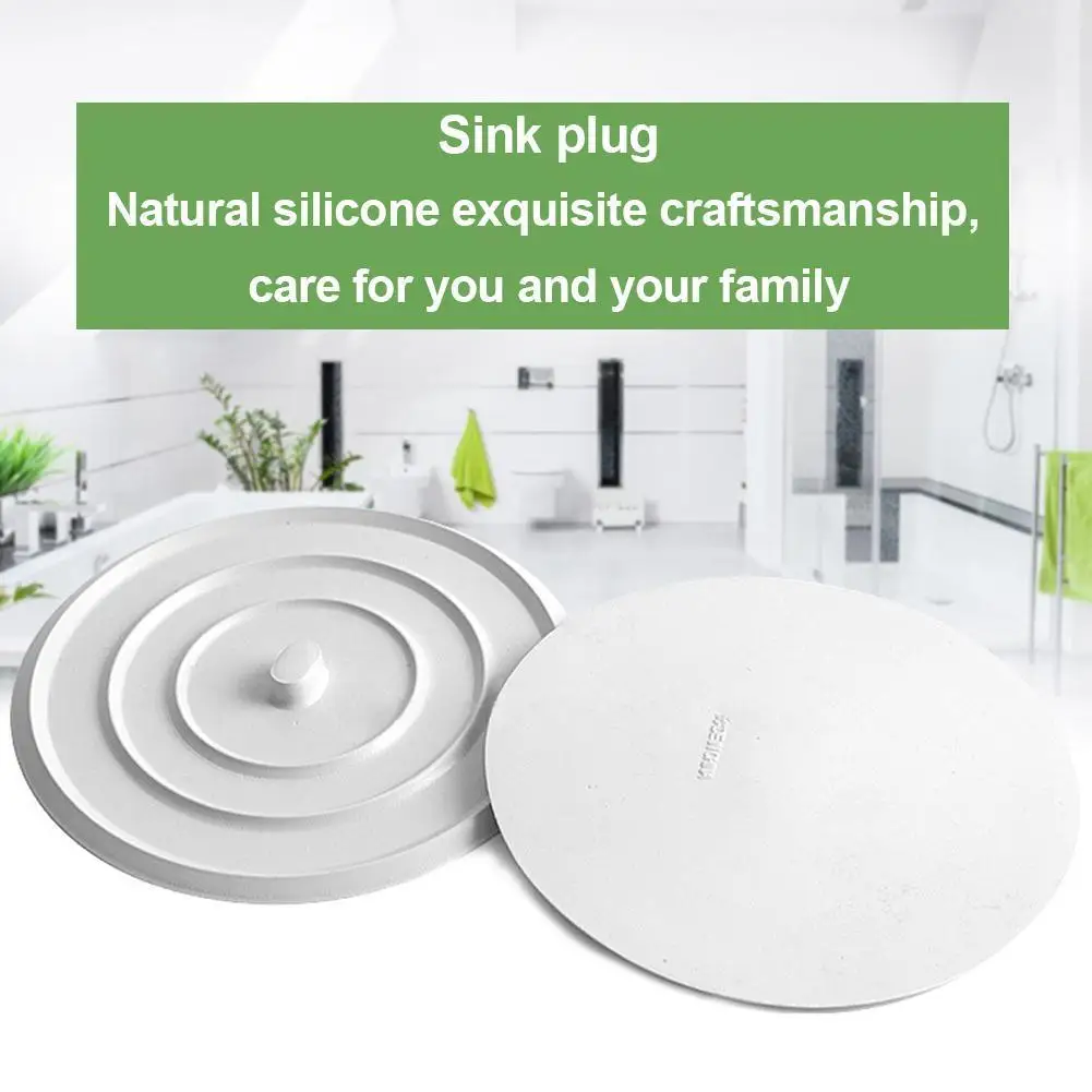 Shower Drain Cover Large Silicone Bathtub Stopper Leakage-proof Sink Hair Stopper