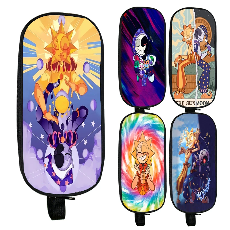 Fnaf Sundrop Moondrop Sacchetto Portamatite Sacchetto Di Violazione Della Sicurezza Sunrise Boss Portamonete Borsa Borsa Scuola Forniture