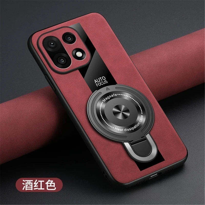 Für Oneplus 15 Drahtlose Lade Magnetische Ring Halter Fall Für Oneplus 15 1 + 15 Weichen Rahmen PU Leder Stoßfest abdeckung – Detail 8