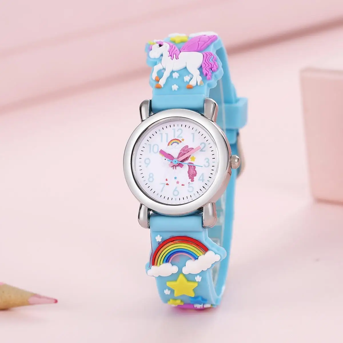 Rainbow Winged Unicorn Pegasus Kids' Fantasy Watch