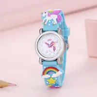 Rainbow Winged Unicorn Pegasus Children's Cartoon Watch 2