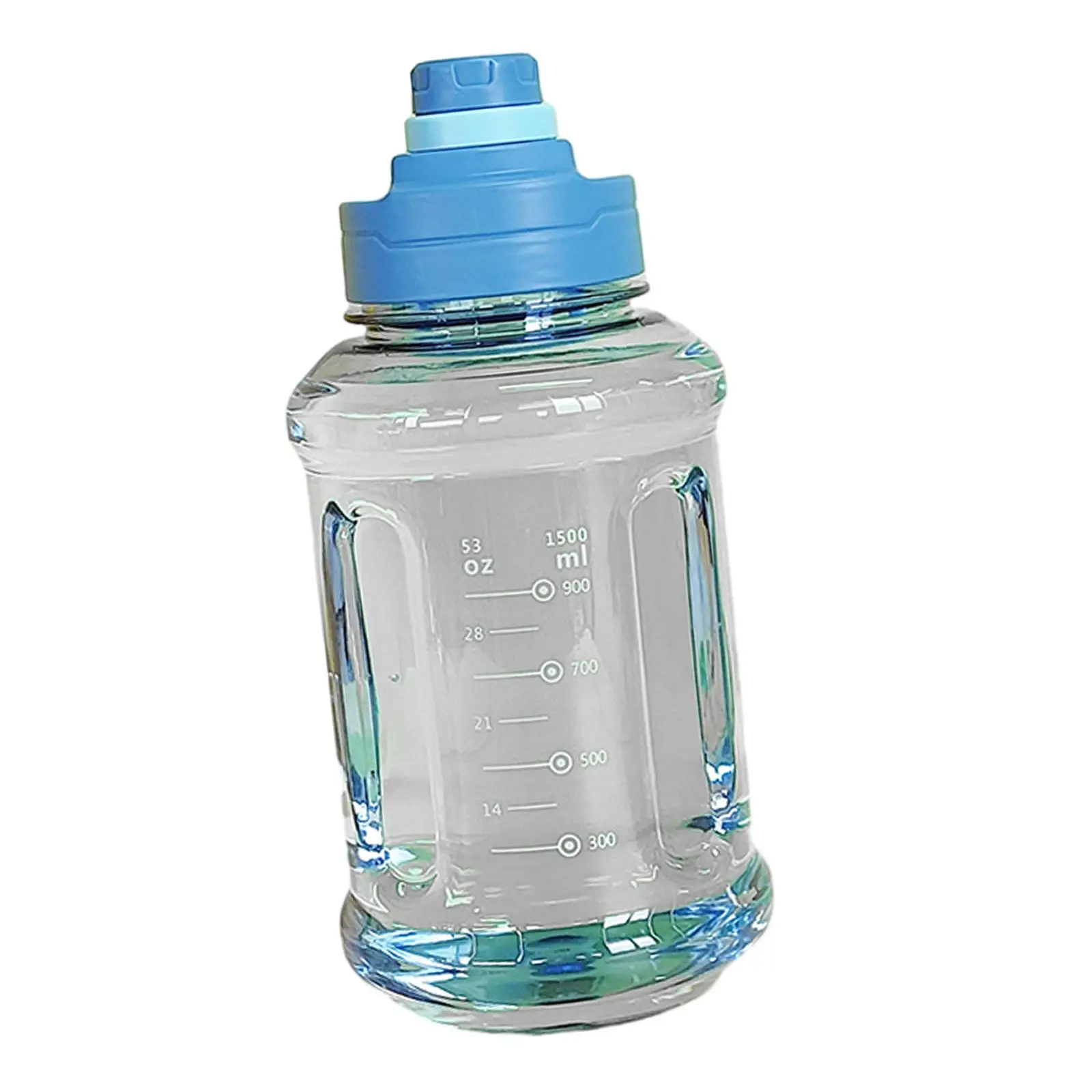 Outdoor Travel Fitness Bottle 1500ml Easy to Use Portable 11x24cm Large Capacity with Scale Fitness Accessories Man Water Bottle