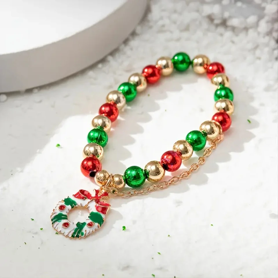 Elegant Christmas Gift Jewelry Set Beaded Accessories