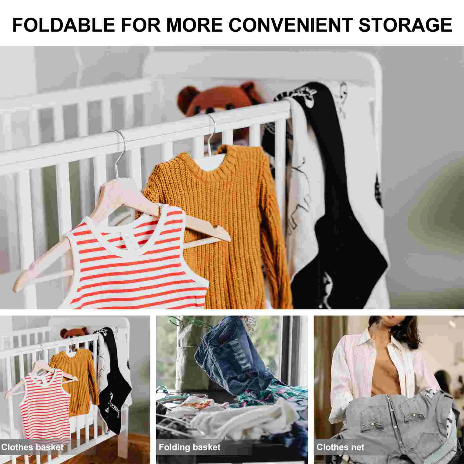 Drying Rack Clothes Laundry Sweater Dryer Hanging Mesh Clothing Foldable Net Flat Folding Racks Dry Indoor Socks Basket Cloth 4