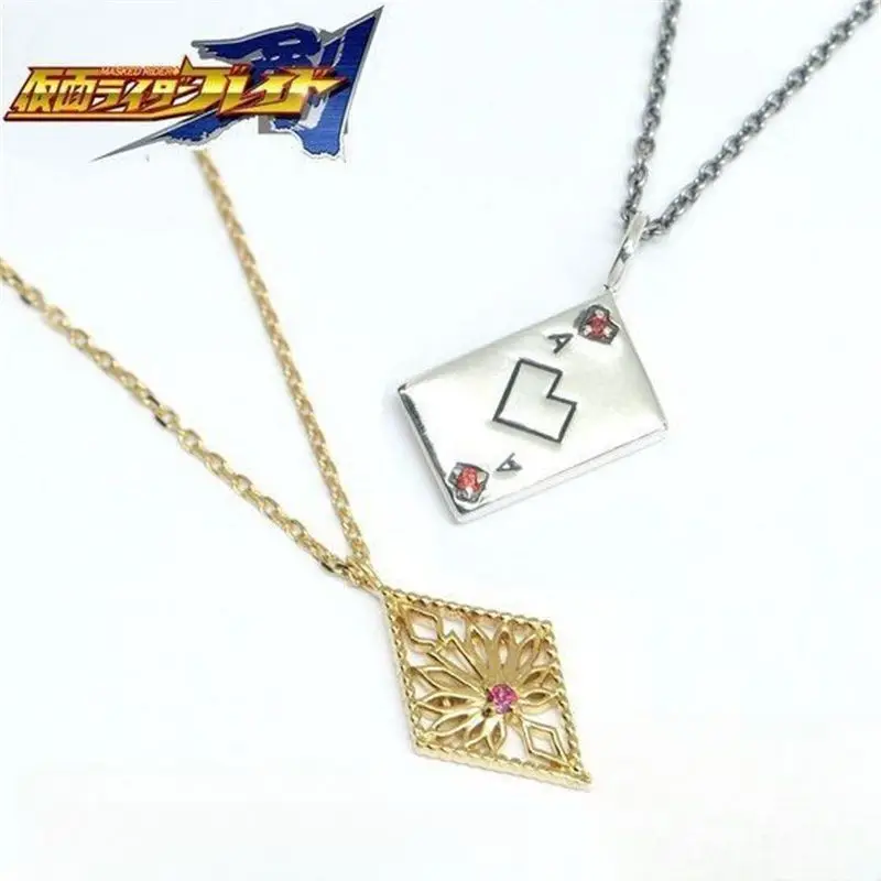 

Ожерелье Kamen Rider Garren с подвеской женское, ажурное ожерелье с полым кулоном, цвет серебро, золото, аксессуары для косплея, Подарочная бижутерия