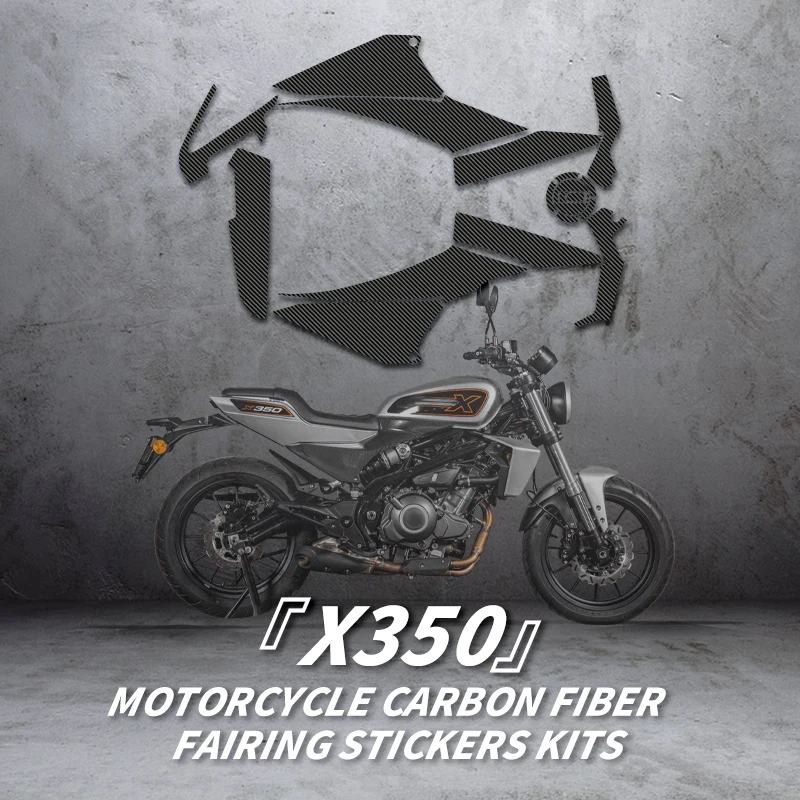 Used For HARLEY X350 Carbon Fiber Stickers Fairing Kits Motorcycle Protection And Decoration Anti Wear Waterproof Decals hot shrinkable handlebar cover used for all motorcycle brand can choose model waterproof and non slip perfect fit handle