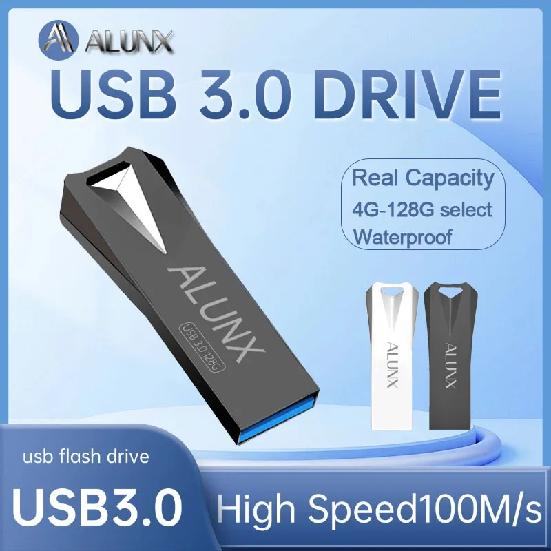 ALUNX USB 3.0 Flash Drive 64Gb 32Gb 4Gb 128Gb 8Gb 16 Gb Metal Usb Stick usb flash drive,flash drive