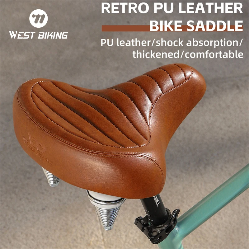 WEST BIKING comodo seggiolino bici oversize Vintage sella bici