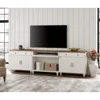 Buffet Cabinet with 4 Doors and 2 Drawers,Wood Kitchen Storage Cabinets, Farmhouse Sideboard Credenza with 2 Open Shelves 6