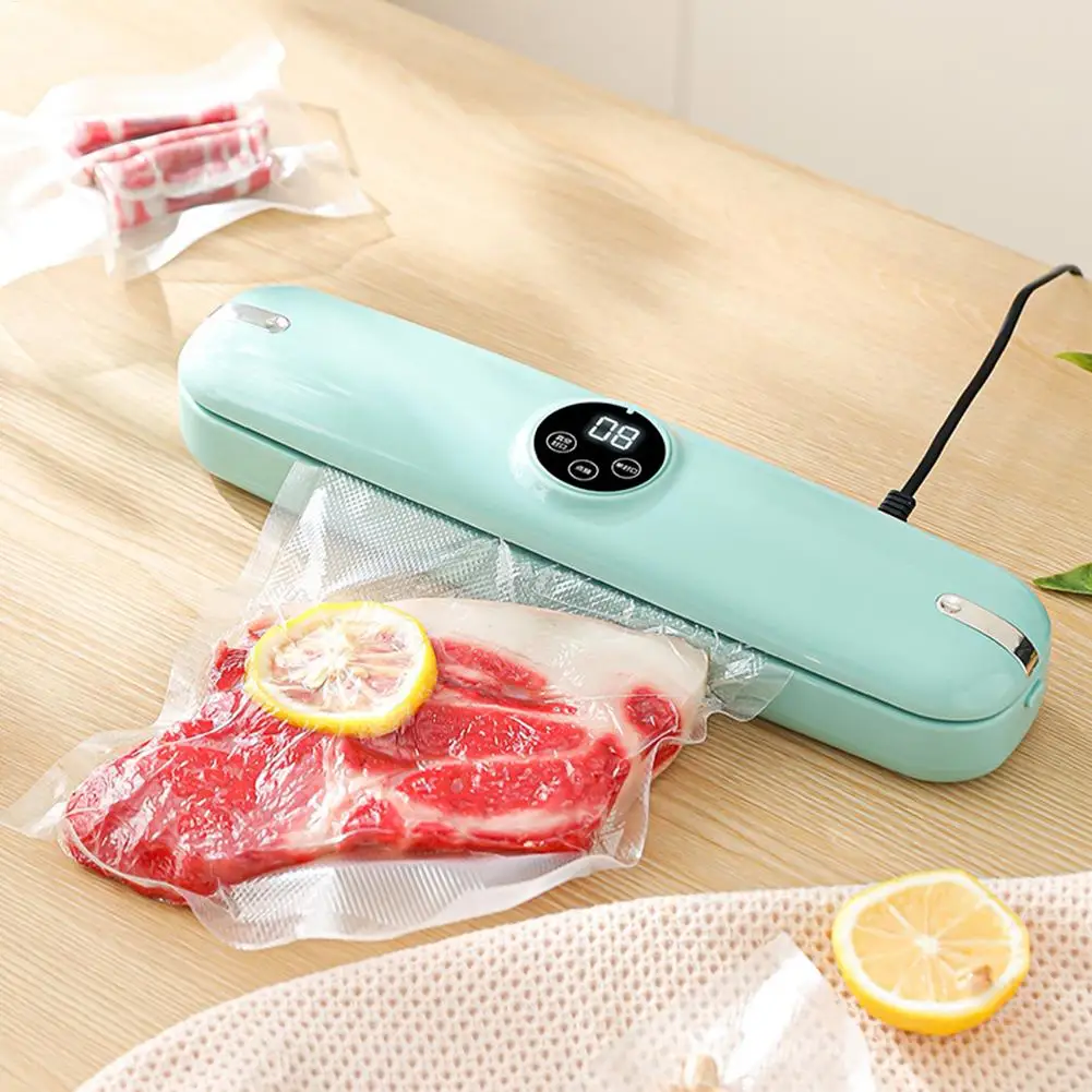 Food Saver Automatic Vacuum Sealing Machine Portable Bag Sealer For Kitchen Home Freezer Snack Meal Dry Wet Food Packing