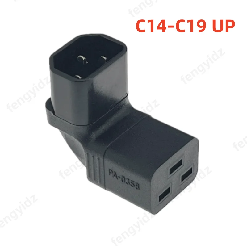 IEC320 C14 - C19 AC 전원 어댑터 플러그, C20 - C13 전원 남성-여성 변환기 연결, 90도 하향 각도 변환기 ? ? ?