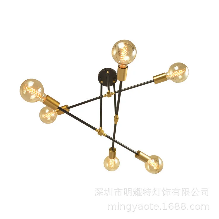 Bola de Vidro Decorativos para Casa Lâmpada do Vintage Moderno Ferro Casa Deco Itens Luxo Designer Lustres Teto Led 10 Computers & Electronics