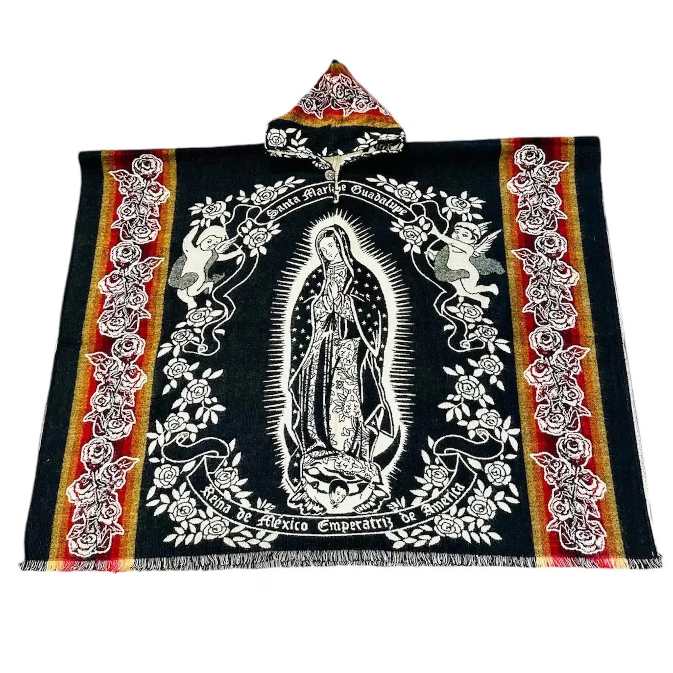 Our Lady of Guadalupe Hooded Shawl 5
