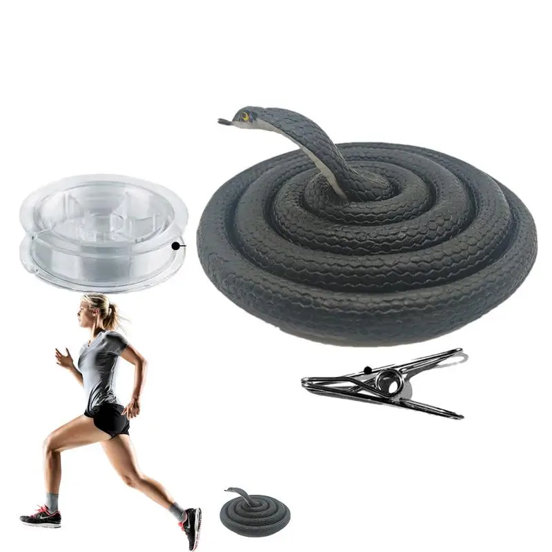 

Snake Prank Snake Chasing Prank With Clip String Cobra Prank Toy 3.9ft Funny Prank For Adults Tease Friends & Family During