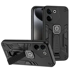 Bimorphic Bracket Car Holder Case with Camera Protection Cover for Camon 20 Pro 4G (Black)