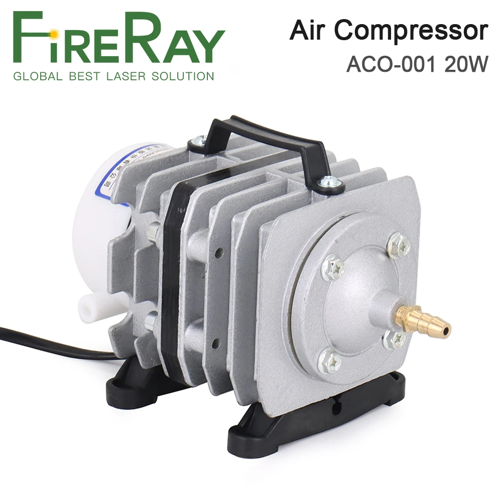 FireRay 20W ACO-001 Air Compressor 20L/Min Electrical Magnetic Air Pump for Co2 Laser Engraving and Cutting Machine