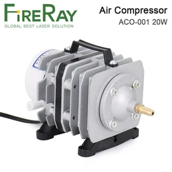 FireRay 20W ACO-001 Air Compressor 20L/Min Electrical Magnetic Air Pump for Co2 Laser Engraving and Cutting Machine