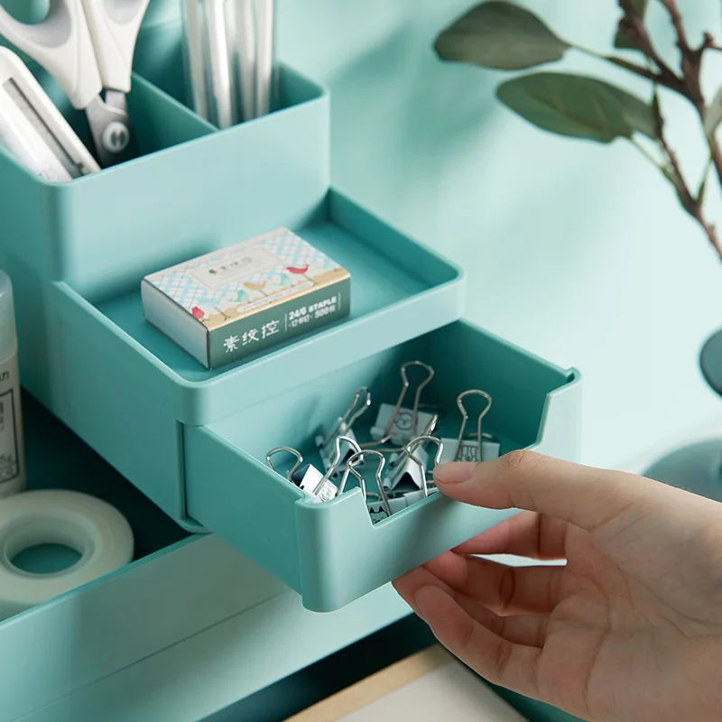 DIY Desktop Storage Box Desktop A4 File Rack Combination Set Folder Desk Shelf Drawer Desk Organizer Office Accessories drawer storage box