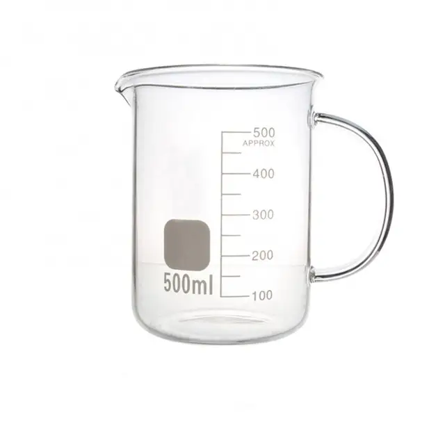 50/100/250/500 Beaker Glass Mérő Csésze 1000Ml Konyhai Laboratóriumi Lombik Magas Hőmérsékleten Ellenálló Üvegméretű Főzőpohár - Image 4