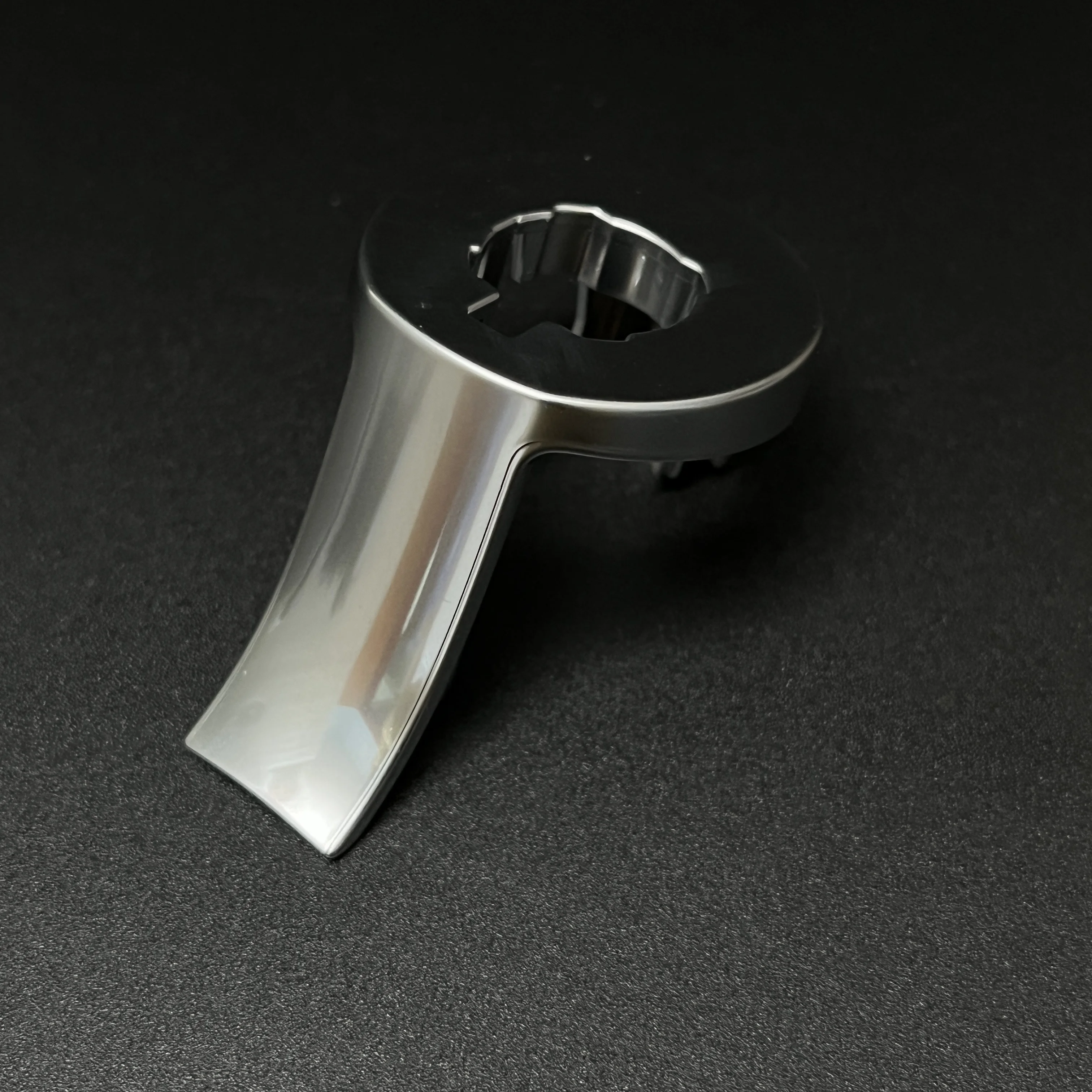 Chrome Matt Leather Shift Knob with Gear Side Cover and DSG Emblem