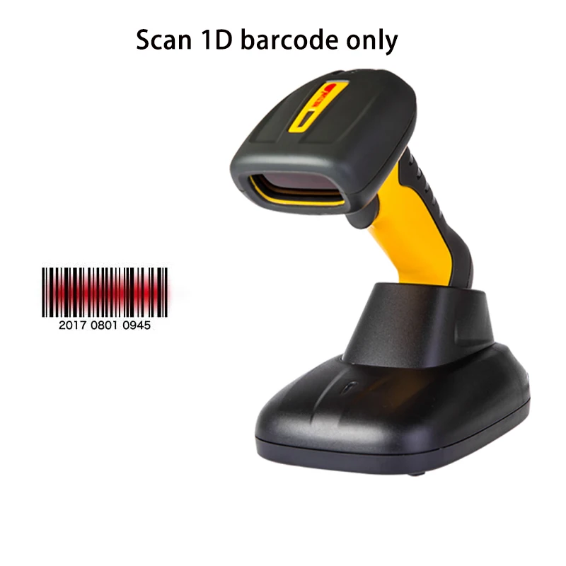 Industrial Level Bluetooth Barcode Scanner Wireless 2D QR Reader Handheld Bar Code Reader for Android iOS PC With Stand Charger datalogic scanner Scanners