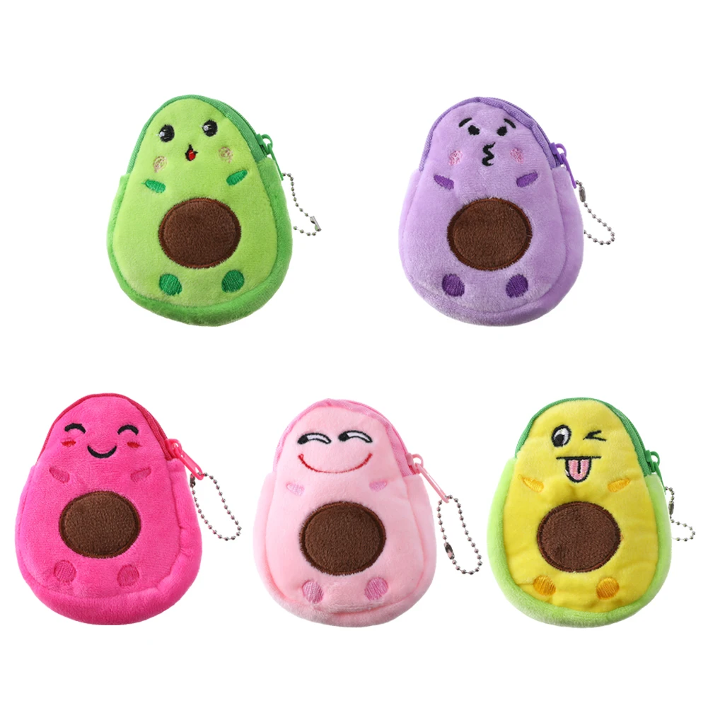 Fashion Women Avocado Shape Mini Coin Purse Casual Girls Lovely Small Wallet