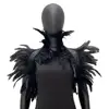 Adjustable Feather Shawl Feather Shrug Shawl Cape for Cosplay Party Stage Performance Adjustable Retro Collar Dancer Costume 3